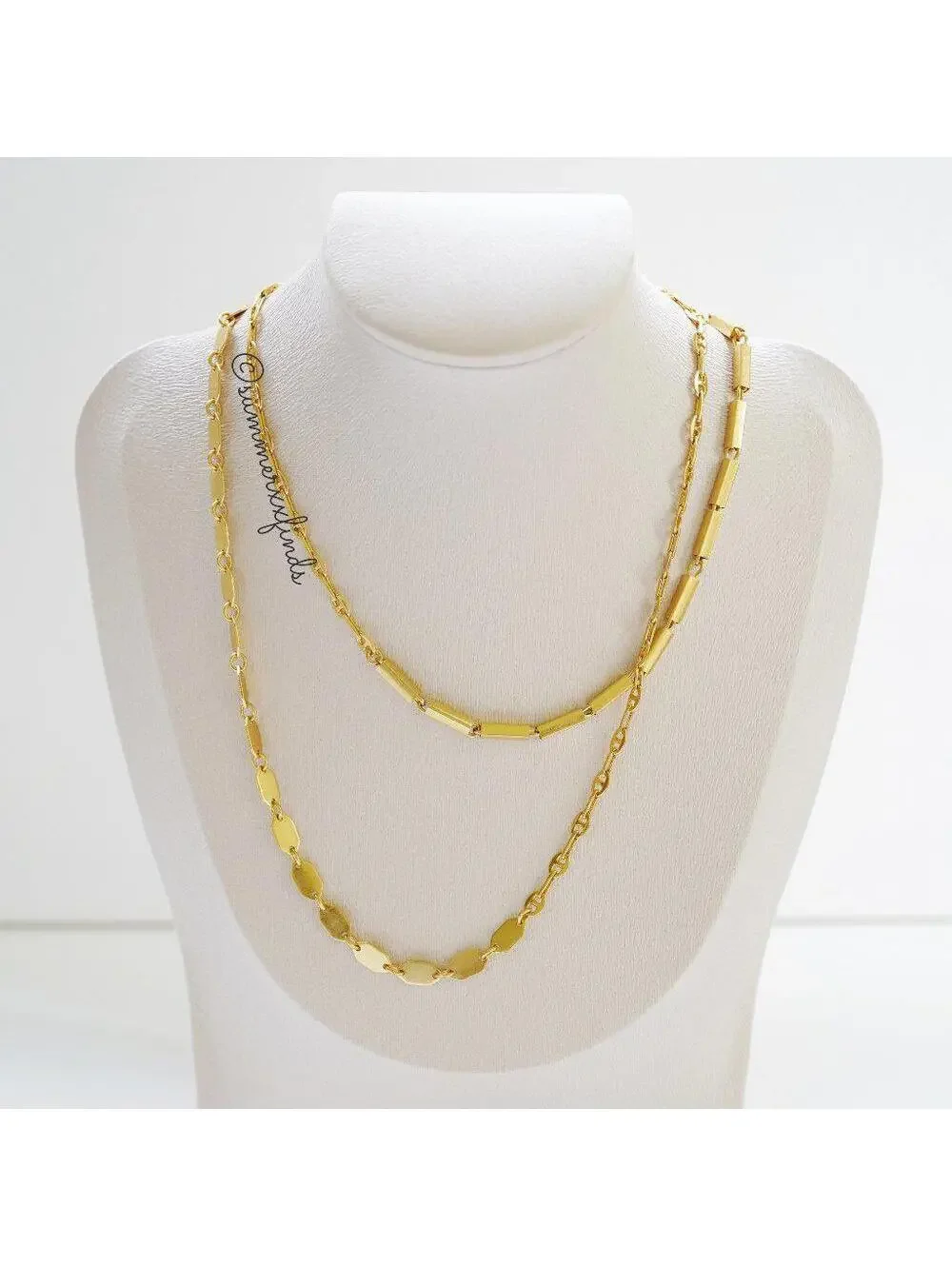 Madewell Mixed Mismatched Chain Long Necklace - Picture 2 of 6